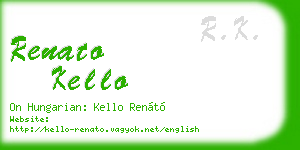 renato kello business card