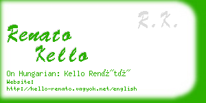 renato kello business card